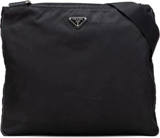 Prada Pre-owned Cross Body Bags, female, Black, Size: ONE SIZE Pre-owned Versatile Lightweight Accessory Bag with Adjustable Strap