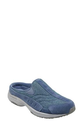 Easy Spirit Traveltime Slip-On Sneaker in Blue Suede at Nordstrom, Size 5.5