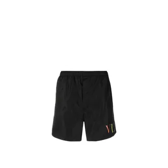 Valentino Beachwear, male, Black, Size: XL Stylish Swim Shorts