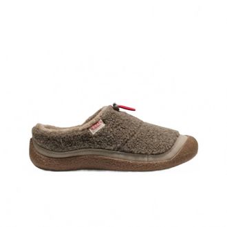Keen Womens Howser Iii Slides In Brindle Sherpa Fleece