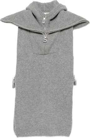 Sportmax Dames, Jassen, Grijs, Maat: M Leer