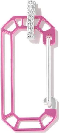 Eéra 18K White Gold Chiara Big Diamond Single Drop Earring - Womens - Diamond/18kt White Gold