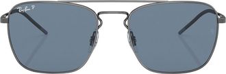 Ray-Ban square-frame sunglasses - men - Metal - 55 - Grey