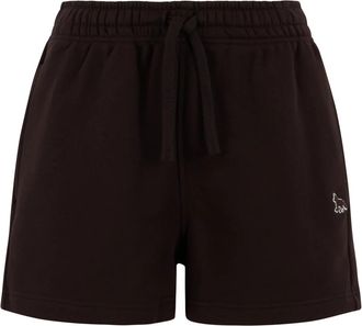 Maison Kitsun&eacute; Baby Fox Regular Jog Shorts - Dames - Korte Broeken - Bruin - S - Katoen - Korte Broeken