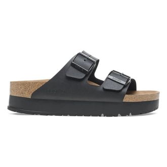 Birkenstock Arizona Flex Platform Narrow Fit - Dames - Sandalen - Zwart - 40 EU - Schoenen