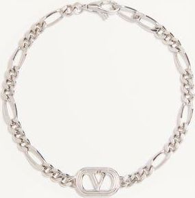 Valentino Garavani Bracciale Valentino Garavani Ovalette In Metallo Uomo TRASPARENTE L