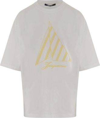 Jacquemus T-Shirts, female, White, Size: XS Voilier T-shirt