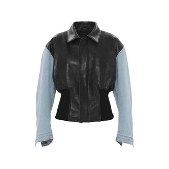 Haikure Vivienne Panelled Leather Jacket