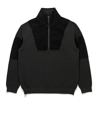 Yohji Yamamoto Zip Knit Black