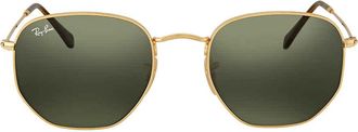 Ray-Ban Hexagonal Flat Lenses Green Classic G-15 Unisex Sunglasses RB3548N 001 54