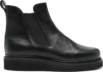 Needles Stivali con dettaglio goffrato - Nero