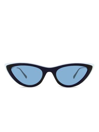 MCM Zonnebril met cat-eye montuur - Blauw