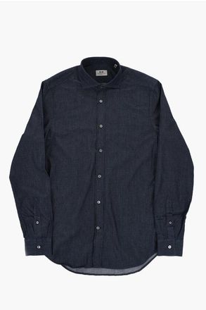 Corneliani CC COLLECTION Lightweight Cotton Shirt with French Collar size 43