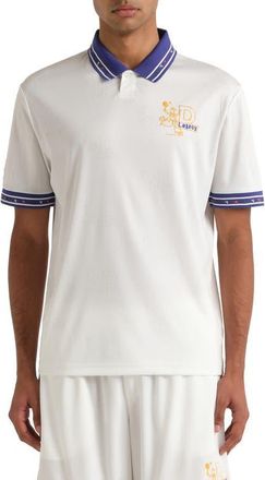 Diadora Legacy Embroidered Piqu&eacute; Polo in Optical White at Nordstrom, Size Xx-Large
