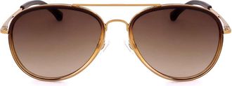 Linda Farrow DRIES VAN NOTEN DVN72 C4 Mens Sunglasses Brown Size 58