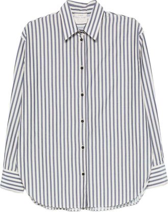 Forte_Forte Forte_Forte Striped Cotton Blend Shirt