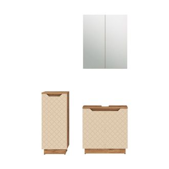 Vicco Conjunto De Muebles De Ba&ntilde;o De 3 Piezas Lotta, Cachemira, 3 Piezas, Vicco