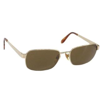 Bulgari Pre-owned Accessories, female, Yellow, Size: ONE SIZE Pre-owned Vintage Metal Sunglasses
