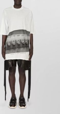 Rick Owens jumbo crew neck graphic oversized t shirt