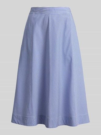 Lauren Ralph Lauren Midi-Rock aus reiner Baumwolle in Hellblau, Gr&ouml;&szlig;e 36