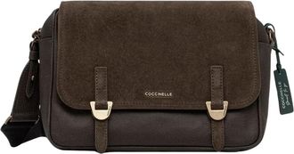 Coccinelle Su&egrave;de Crossbody Tas - Heren - Schoudertassen - Groen - ONE Size - Su&egrave;de - Tassen