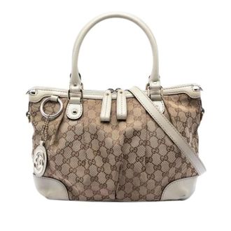 Gucci Pre-owned Handbags, female, Beige, Size: ONE SIZE Pre-owned Sukey