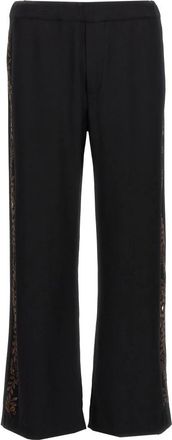 Wales Bonner Cairo Trouser - Heren - Wijde Broeken - Zwart - 3XS - Wol - Broeken