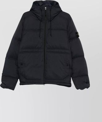 Stone Island versatile hooded jacket drawstring hem