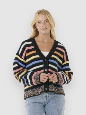 Rip Curl Pacific Rider Stripe Strickjacke schwarz