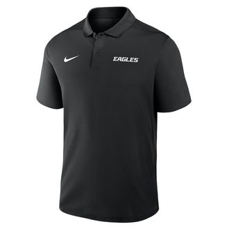 Nike Philadelphia Eagles Wordmark Victory Nike Mens Dri-FIT NFL Polo in Black | 035800A86-P3P