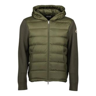 Moncler Padded Cardigan - male - Moncler - Down Jackets - Green - 2XL - Jackets