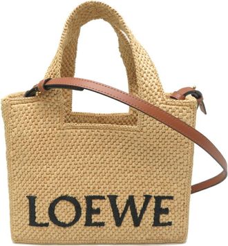 Loewe Beige Raffia Tote Bag (Pre-Owned)