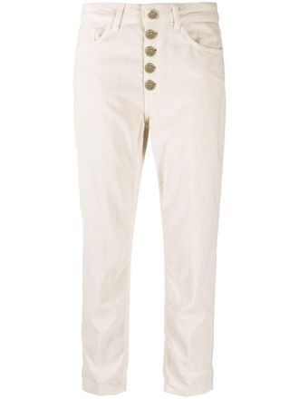 Dondup cropped trousers - Neutrals