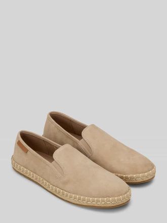 Marc O'Polo Espadrilles aus echtem Leder mit Logo-Patch in Sand, Gr&ouml;&szlig;e 40
