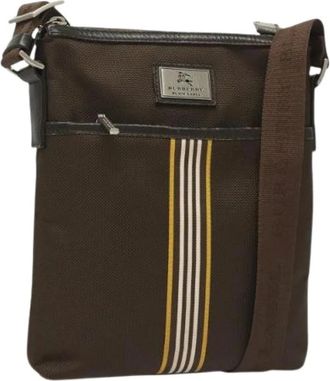 Burberry Pre-owned Cross Body Bags, male, Brown, Size: ONE SIZE Pre-owned Black Label Shoulder bag