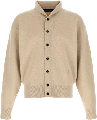 Jacquemus Le Cardigan Pelota - Knitwear - Hombre - Beige - XL