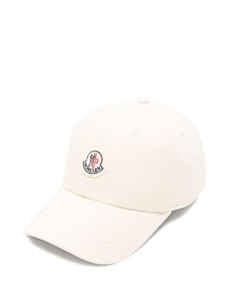 Moncler Beige Logo Baseball Hat