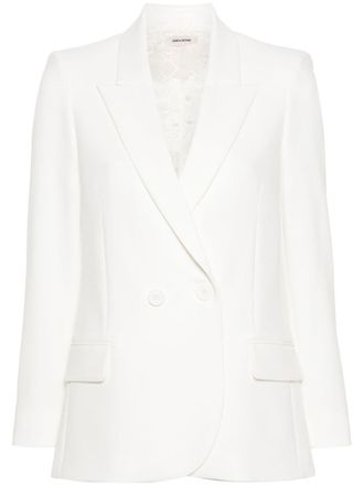 Zadig&Voltaire Blazer con decorazione Visit - Bianco
