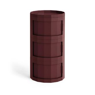 HAY Facet Cabinet 30 mit F&uuml;ssen und Rollen, burgundy