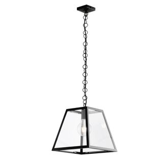 Luce-Ambiente-Design Lexington Suspension in Black Metal and Glass