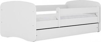 Topeshop Happy - Cama Infantil Blanca Completa 180 X 80 Cm Somier + Colch&oacute;n + Cajones