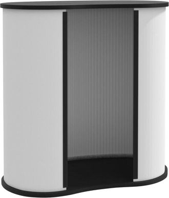 vidaXL Vidaxl - Mostrador de feria plegable madera de ingeniería 90x48x93 cm