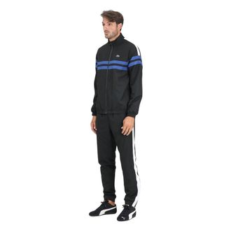 Lacoste Bedrukt Tennis Trainingspak - Heren - Trainingspakken - Zwart - 2XL - Polyester - Fitness