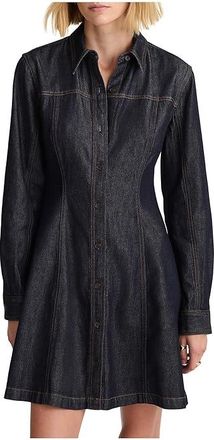 Madewell Seamed Shirt Mini Dress In Rinse Womens Dress Rinse Wash : 16, Cotton/Denim/Lyocell