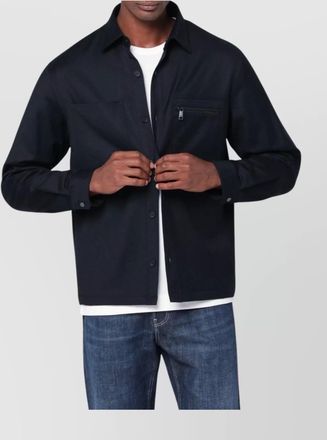 Ermenegildo Zegna wool shirt jacket chest pocket