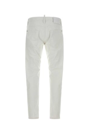 Dsquared2 S74lb1869s39781 100 White Exterior: Cotton Elastane Pantaloni Trousers