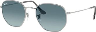 Ray-Ban Hexagonale Zonnebril - unisex - Zonnebrillen - Grijs - ONE Size - Accessoires