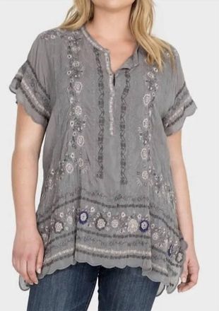 Johnny Was Kones Tunic Top In Grey