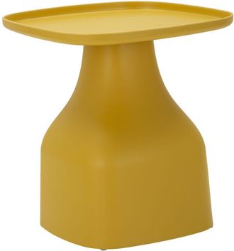 Mauro Ferretti Mesa Auxiliar Gea Amarillo Cm 48x48x50