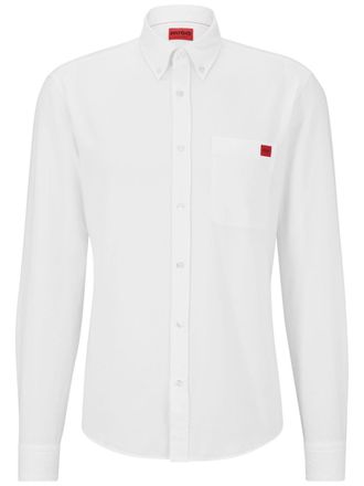 HUGO BOSS Camicia con applicazione - Bianco